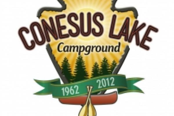 logo for conesus lake campground