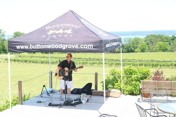 Phil Dumond performs at buttonwood grove winery