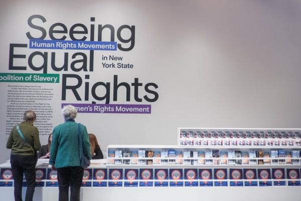 Orientation wall inside Equal Rights Heritage Center