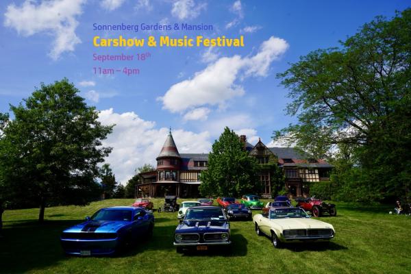 Enjoy walking the grounds and listening to bluegrass music while marveling at antique cars on display.