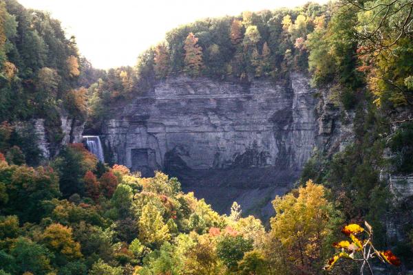 Taughannock Gorge view in autumn