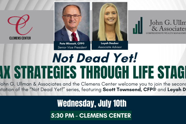 Not Dead Yet! - Tax Strategies Through Life Stages image