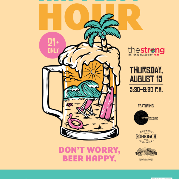 "Happiest Hour" flyer.
